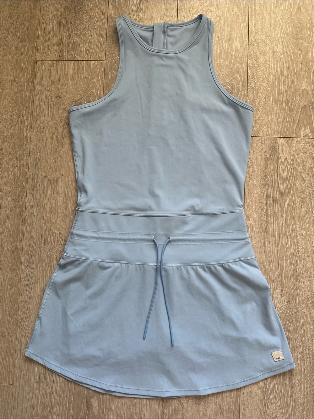 Vuori Daily Tennis Dress Mini Light Blue VW629 Built In Shorts Athletic Sz M